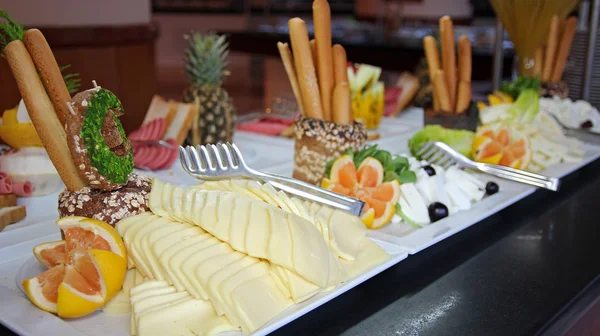 Catering Buffet Food in a Luxury Restaurant