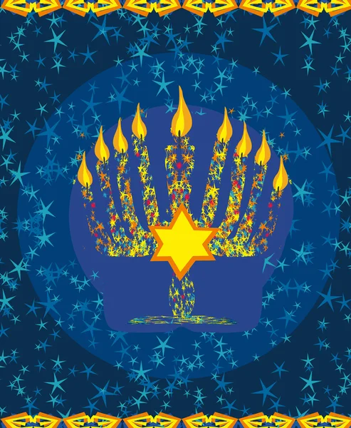 Jewish holiday hanukkah card