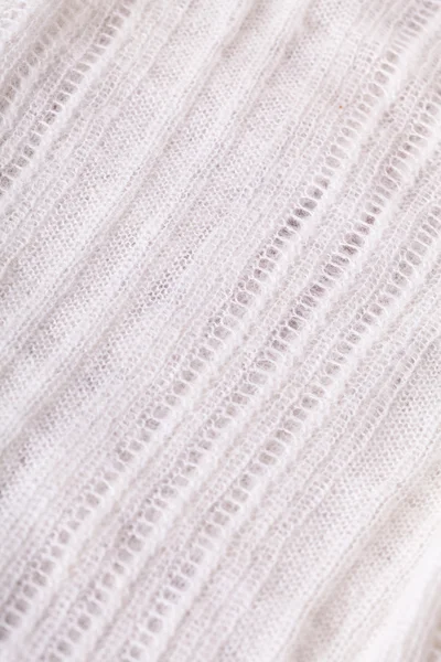 White Flax Fabric with Design