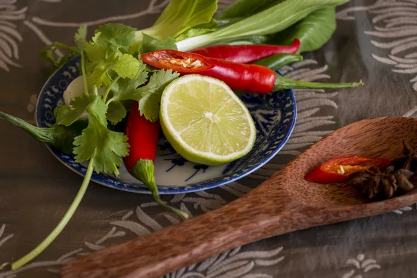 spices-fresh-herbs-and-lemon-stock-image-everypixel