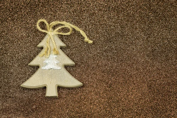 Wooden christmas tree shaped decoration