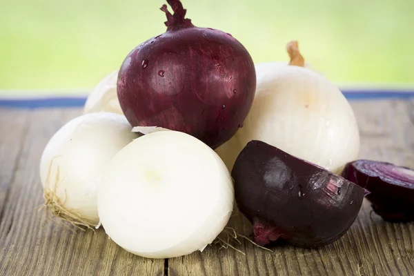 Red and white onions