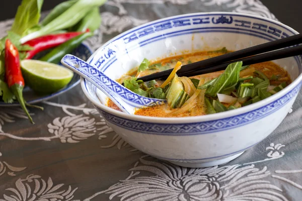 Appetizing Asian Food in Bowl