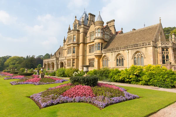 Beautiful flower gardens Tyntesfield House near Bristol England UK a Victorian mansion in the late summer sunshine