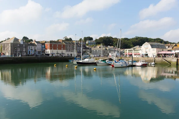 Padstow harbour North Cornwall England UK beautiful late summer sun and calm fine weather drew visitors to the coast