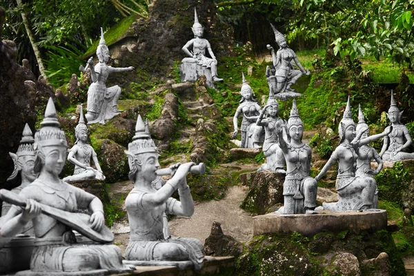 Thailand. Magic Secret Buddha Garden Statues In Samui. Travel, T