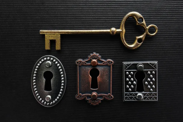 Three locks with key