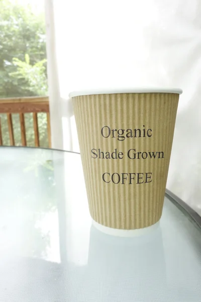 Organic coffee in a cup