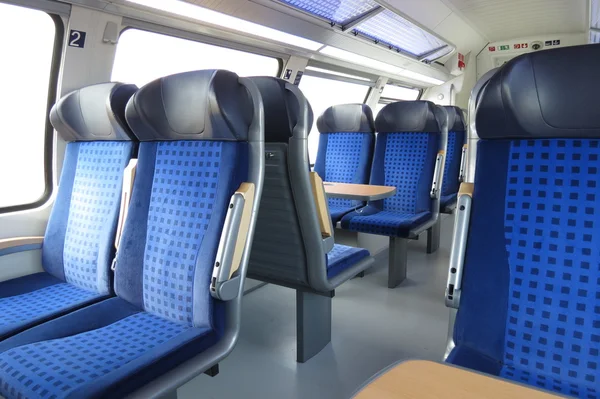 Empty train seats
