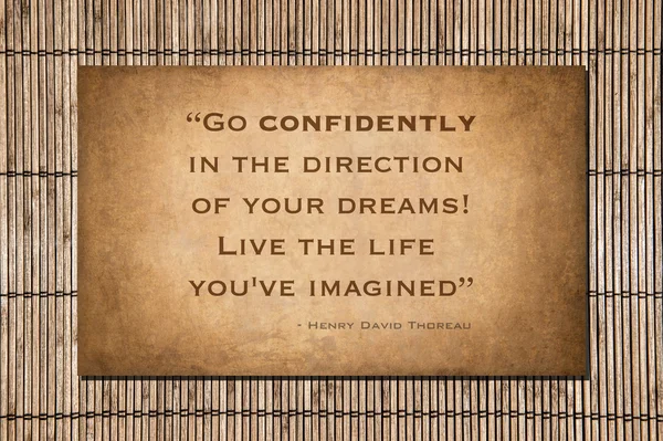 Thoreau quote - Go Confidently