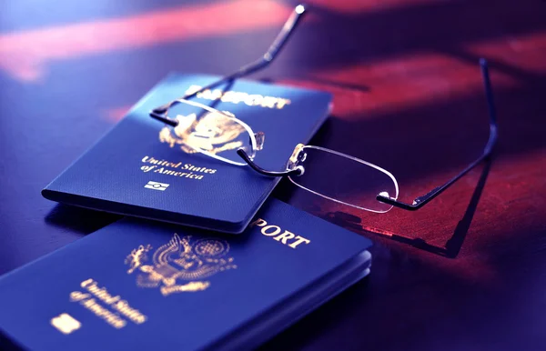 American Passports and Glasses