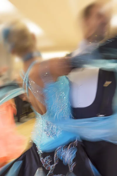 Classical dance competition, shot taken with intentional motion blur