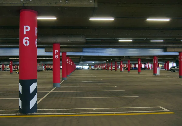 Parking underground. A large number of vehicles