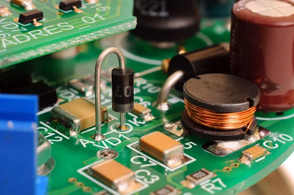 Electronic circuit board with radio components