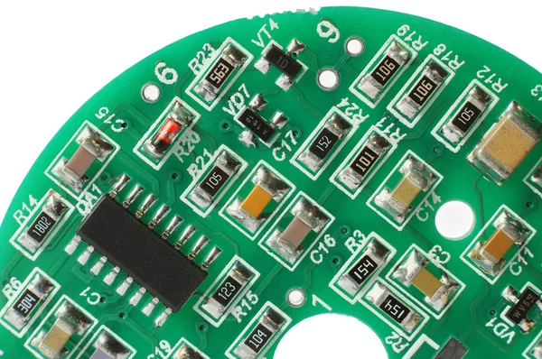 Electronic circuit board with radio components