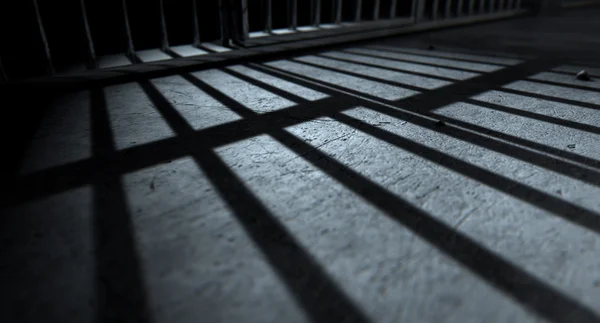 Jail Cell Bars Cast Shadows