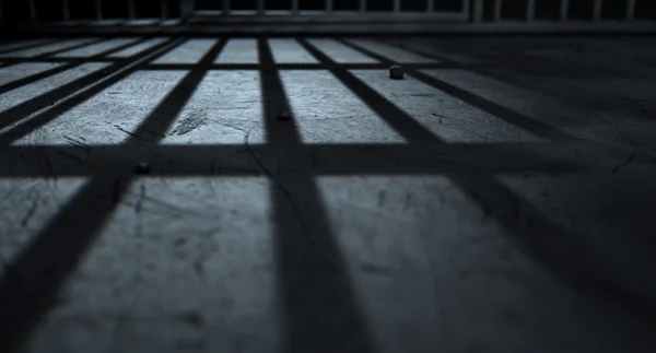 Jail Cell Bars Cast Shadows