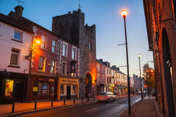 Main street of Cashel, Ireland at night
