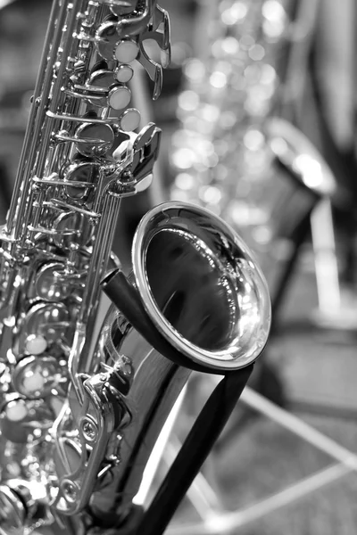 Fragment of a saxophone