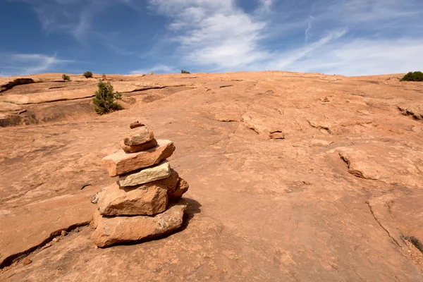 Trail marker rock pile