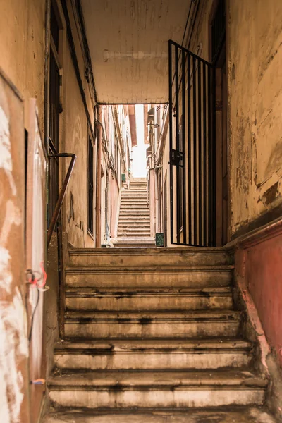 Old stairs at Valparaiso city.