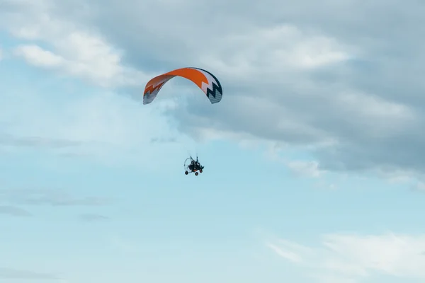 Paraglider with a motor