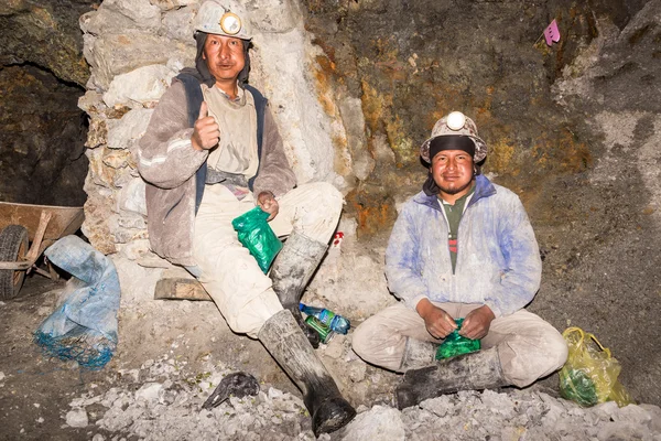 Silver Miners Relaxing in Potosi, Bolivia