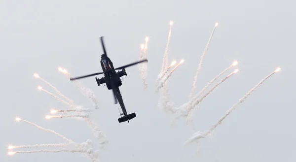 LEEUWARDEN, THE NETHERLANDS - JUN 11, 2016: Dutch AH-64 Apache a