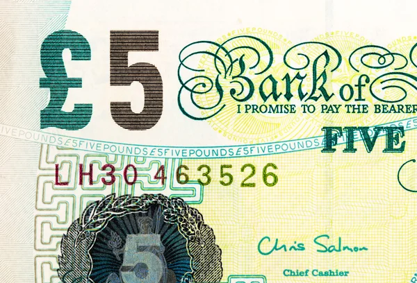 Pound currency background - 5 Pounds