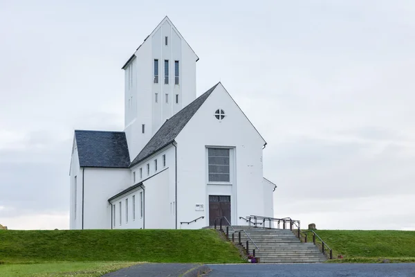 SKALHOLT, ICELAND - JULY 24: The modern Skalholt cathedral was completed in 1963, is pictured on July 24, 2016 and is situated on one of Iceland\'s most historic sites.