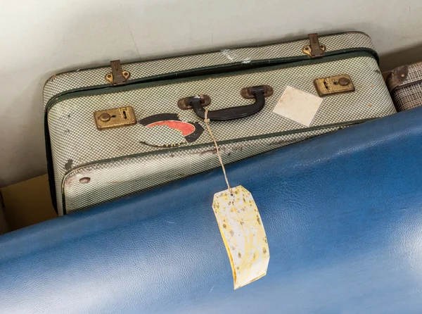 Old suitcase for cabin baggage - Selective focus