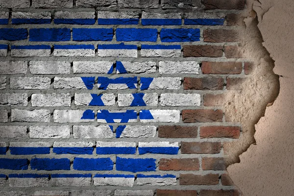 Dark brick wall with plaster - Israel