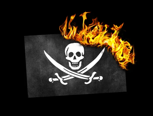 Flag burning - Pirate