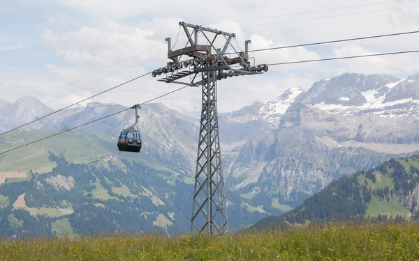 Ski lift cable booth or car