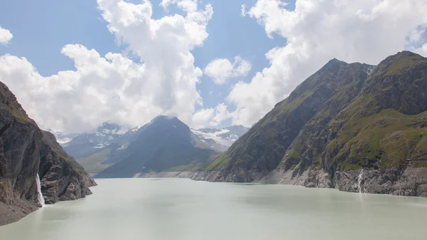 The green waters of Lake Dix - Dam Grand Dixence - Switzerland