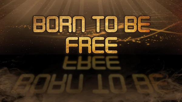 Gold quote - Born to be free