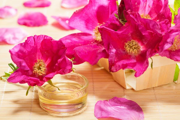 Natural rose oil for spa and bodycare