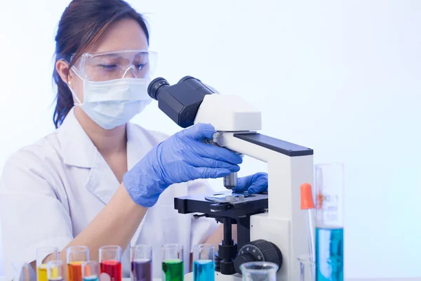 Laboratory people research and analysis chemiscal test