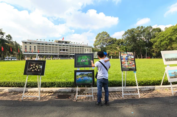 Reunification Palace or Independence Palace (DINH THONG NHAT) in Vietnam heritage photography exhibition event