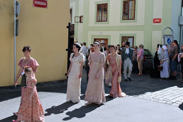 Five-petalled Rose Festival in Cesky Krumlov in the Czech Republic