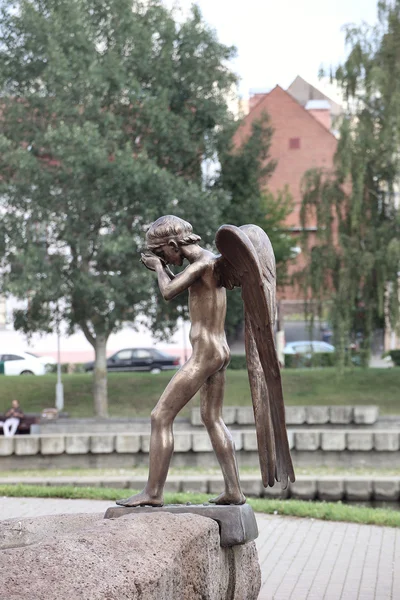 Monument of crying angel in Minsk