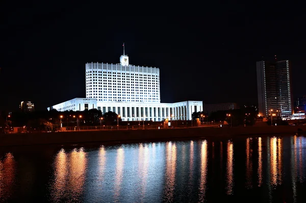 House of the Russian Government at night