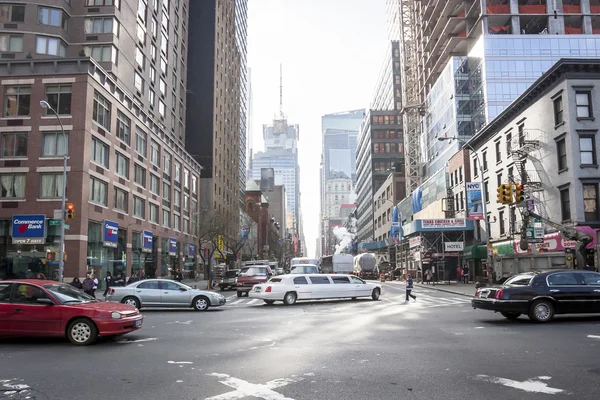 Busy street in Manhattan