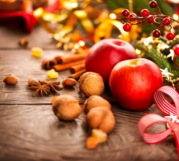 Christmas holiday table setting