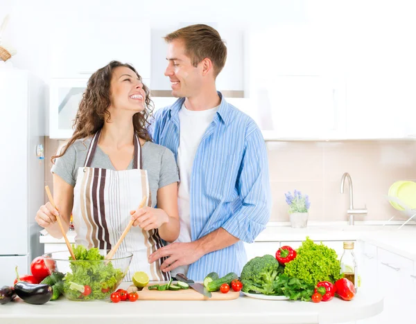 Couple Cooking Together