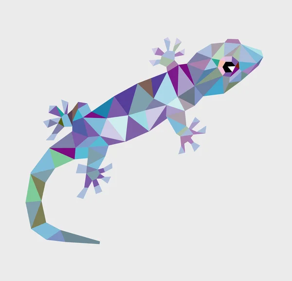 Gecko reptile low polygon
