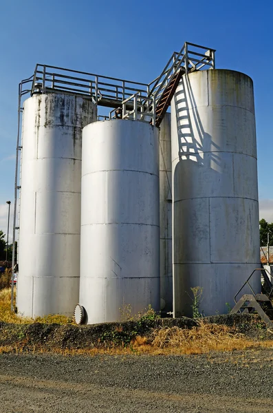 A small petroleum tank farm