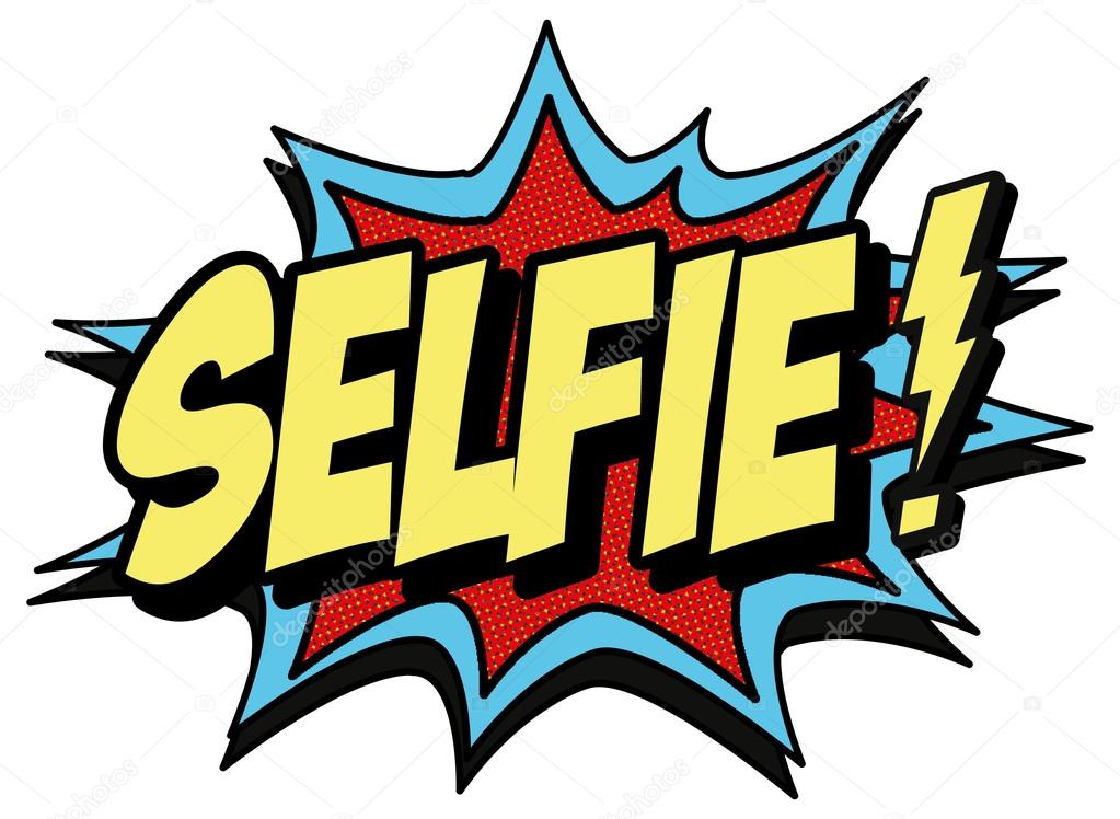 Bubble with word selfie — Stock Vector 59016177