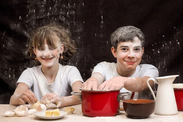 Teens knead the dough