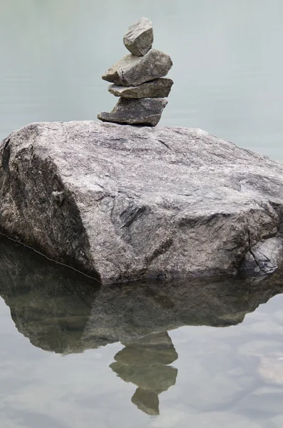 Pieces of stacked rocks